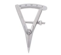 Agatige Adjustable Marking Gauge, Stainless Steel Mini Edge Press, Pitch Gauge DIY Leather Craft Tool Precision Spring Dividers Calipers Compass Measuring Tools for Leather Measurement, Woodworking