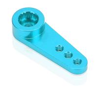 Agatige Aluminum 21T Servo Horn, 23 x 8mm / 0.9 x 0.3in RC Mini Steering Servo Horn Arm Small Portable CNC Machining RC Steering Arm Model Car Upgrade Accessory forMD922 MD933 Servos (Blue)