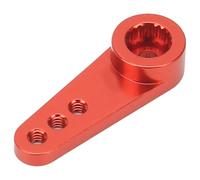 Agatige Aluminum 21T Servo Horn, 23 x 8mm / 0.9 x 0.3in RC Mini Steering Servo Horn Arm Small Portable CNC Machining RC Steering Arm Model Car Upgrade Accessory forMD922 MD933 Servos (Red)