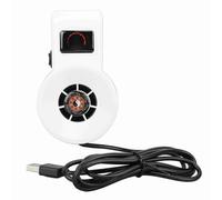 Agatige Aquarium Cooling Fan, Hanging Quiet Fish Tank Chiller USB 2 Speed Aquarium Cooler with Switch for Glass Thicknesses from 3 to 10mm (White)
