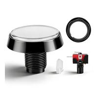 Agatige Arcade Button,60mm Large Round LED Illuminated Push Button with Microswitch for Arcade Game Machine