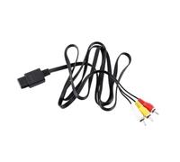 Agatige Audio TV Video Cord A/V Composite RCA Cable, 1.8m TV AV Composite Video Cable Cord Replacement Wire Cords A/V TV Cable Cord Compatible With N64 Nintendo GameCube Game Console