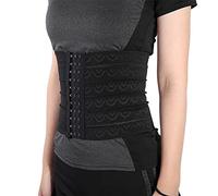 Agatige Belly Binder Postpartum Recovery, High Elastic Breathable Body Waist Compression Wrap Abdominal Binder Belly Band Wrap for Women Maternity Support, Tighten Loose Skin(M-Black)