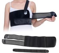 Agatige Broken Rib Brace for Men and Women, Adjustable Elastic Rib Support Compression Brace Chest Binder Wrap Women's Rib Cage Protector Wrap Belt for Sore or Sternum Injuries