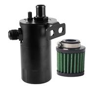 Agatige Car Oil Reservoir, 500ML Universal Oil Catch Can Oil Catch Can Aluminum Alloy AN10 5/8 Port Reservoir Tank Universal Car Parts