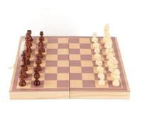 Agatige Chess Set, Portable Wooden Chessboard Folding Board Chess Game Hand Carved Wood Chess Pieces Storage Box for Party Family Activities