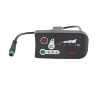 Agatige Electric Bike LED Display Meter, 24V 36V 48V Universal LED Display Meter Panel Computer, LED Control Panel Speed Controller with 5 Pin Connector for 22.2mm/0.87in Handlebars (48V)