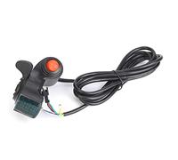 Agatige Electric Bike Thumb Throttle, LCD Display Digital Battery Voltage Power Switch Universal Electric Scooter Speed Controller Accelerator for Vehicle Handlebars