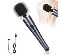 Agatige Electric Handheld Neck Massager, 10 Speeds Vibrator Wand Personal Massager Silent Waterproof Cordless Vibrating Massager Full Body Massager for Women