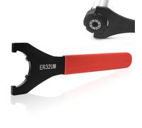 Agatige Er32 Collet Chuck Spanner Wrench, Precision CNC Milling Lathe Chuck Holder Tool, High Carbon Steel Collet Chuck Wrench Holder Ith Anti-Slip Handle for Clamping Nut and Screw