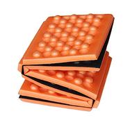 Agatige Foldable Stadium Seat Pad, 39 * 28.5 * 0.9cm Portable Beehive Camping Foam Pad Sitting Mat Cushion for Hiking Picnic Outdoor Bleachers (Orange)