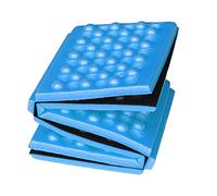 Agatige Foldable Stadium Seat Pad, 39 * 28.5 * 0.9cm Portable Beehive Camping Foam Pad Sitting Mat Cushion for Hiking Picnic Outdoor Bleachers (Blue)