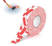 Agatige Hockey Grip Tape, 2.5cmx25m Hockey Protective Tape Sport Safety Badminton Pole Pads Ice Hockey Stick Tapes Self Adhesive Hockey Stick Sports Tape (Red Maple Leaf)