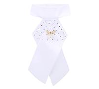Agatige Horse Riding StockTie, Cotton Equestrian Pre Tied Brooch Dressage Adult Necktie Collar Equestrian Equipment