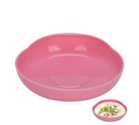 Agatige Large Scoop Plate Eating Aid with Suction Base, 19cm Disability Plates with Raised Edge Tableware Adaptive Utensils Suction Non Slip Plate for Elderly and Disabled