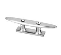 Agatige Marine Boat Cleats,316 Stainless Steel Dock Cleats,8 Inch Base Cleat Mooring Dock Rope Cleats Boat Base Cleat,Marine Cleat Open Base Mirror Polished Boat Accessories for Kayak,Fishing Boat