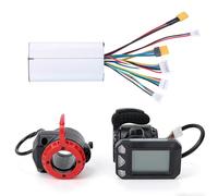Agatige Motor Brushless Controller, 24V 250W 12A Aluminum Alloy 5.5 Inch E-Bikes Controller LCD Display Panel Set for E-Bikes Scooter (Controller+Accelerator+Brake)