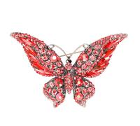 Agatige Rhinestone Butterfly Brooch Pins,Alloy Clothes Badge Pin,Cute Butterfly Shape Corsages Brooches Cute Animal Rhinestones Corsage Pin Dress Accessories for Women and Girls,5.9x8.9c /2.3x3.5in