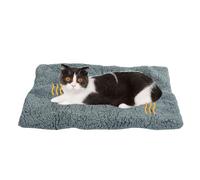Agatige Self Warming Cat Bed, Comfortable Plush Anti Slip Soft Cat Warming Pad Pet Heating Pad for Indoor Outdoor 24.02x17.72in (Light Grey)