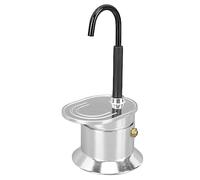 Agatige Single Spout Mocha Pot, 1 Cup 50ML Aluminum Alloy Espresso Maker Stovetop Italian Coffee Maker Mocha Pot Espresso Machine for Outdoor Parties Travel