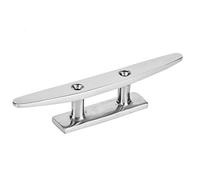 Agatige Stainless Steel Base Cleat, 4/5/6/8 Inch Open Base Boat Cleat Mooring Boat Deckcleats for Fishing Docks Decks Kayaks Marine (5in)