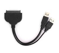 Agatige The Hard Drive USB Adapter,USB3.0 to SATA Cable Computer Connected Hard Disk Conversion Data Transmission C0108(Black)