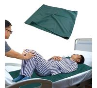 Agatige Tubular Positioning Bed Pad, Transfer Board Slide Draw Sheets Elderly Slide Sheet Hospitals and Home Bed Care for Moving Elderly and Disabled - Green(70 * 68cm) (140 * 68 cm / 55.1 * 26.7 in)