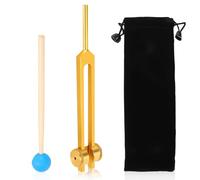 Agatige Tuning Fork 111Hz, Aluminum Alloy Tuning Fork with Silicone Hammer and Bag Sound Healing Forks for DNA Repair Healing, Sound Therapy, Perfect Healing, Musical Instrument, Balancing