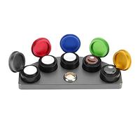 Agatige Watch Oiler Dish, 5 Dish Watch Oiler Kit Alloy Oil Cup Stand Holders Watchmaker Repair Accessories for Repairmen and Amateurs