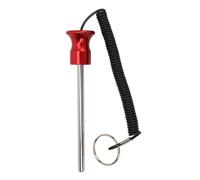 Agatige Weight Stack Pin, Universal Magnetic Weight Pin Replacement Selector Lock Training Equipment with Pull Rope Stack Selector for Strength Training Accessories Exercise (Red)