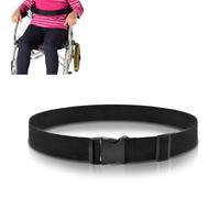 Agatige Wheelchair Lap Strap, 52in Long Wheelchair Adjustable Buckle Strap Seat Belt Geriatric Armchair Seatbelt Extenders Scooter Lap Belt Safety Waist Leg Strap for Elderly Patients (1PCS)