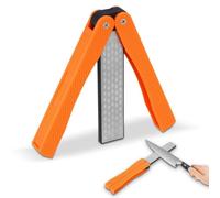 Agatige Whetstone Knife Sharpener, 400/600 Grit Folding Diamond Stone | Folding Double-Sided Diamond Stone, Honeycomb Surface, No Oil Needed, Handheld for Kitchen Garden Secateurs Outdoor