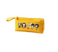 Agatsuma Zen'it Pencil Case Tomioka Giyuu Pencil Bag Anime Pencil Case Kamado Tanjiro Pencil Box Large Capacity Pencil Pouch with Handle Strap, Student Pen Bag Makeup Organizer Coin Purse