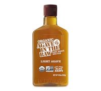 Agave In The Raw Light Organic Agave Nectar Sweetener | Blue Raw Light Agave Syrup | Sugar Alternative for Coffee, Baking, Cooking, Hot & Cold Drinks | Natural, Low Carb, Low Glycemic, Vegan, Gluten-Free | 18.5oz Bottle (Pack of 1)