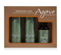 Agave Smoothing Trio by for Unisex - 3 Pc 3oz Shampoo, 3oz Conditioner, 2oz Oil Treatment