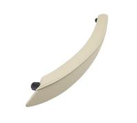 AGBLAYDVEW Inner Door Handle for BMW X5 X6 E70 E71 E72 2007-2014 Left Right Interior Passenger Door Pull Handle Leather Outer Cover Replacement Window Switch Armrest Panel(Creamy Left)