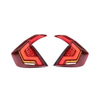 AGBLAYDVEW Rear Light RGB Tail Lights For Civic 10th Gen Sedan 2016-2021 With Sequential Turn Signal Startup Animation Fog Light(Red)