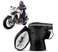 agctrler Motorcycle Handlebar Gloves, Waterproof Windproof Motorbike Handlebar Mittens, Thickened Fleece Motorcycle Hand Warmer, Thermal Gloves Winter Muffs for Women Men Outdoor