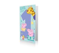 Age 1 Birthday Card, Peppa Pig Age 1 Birthday Card, 1st Birthday Card Peppa Pig, Happy 1st Birthday Card