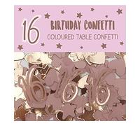 Age 16 Paper/Foil Confetti Pink/Rose Gold