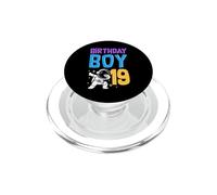 Age 19 Year Old Birthday Boy Dabbing Space Exploration Theme PopSockets PopGrip for MagSafe