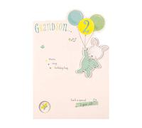 Age 2 Birthday Card for Grandson from Hallmark - 3D Die-Cut Design