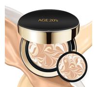 AGE 20's Signature 71% Essence Double Cover Cushion Foundation Pact + Refill #21 Light Beige (13.9 g x 2ea)
