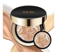 AGE 20's Signature Intense Cover 71% Essence Cushion Foundation, Sunscreen Makeup SPF 50+, Refill #23 Medium Beige (13.9 g x 2ea)