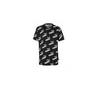 (Age 3-4 Years (104cm)) Junior Puma Amplified All Over Print Tee T-Shirt Graphic Black White 5816563