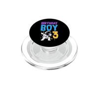Age 3 Year Old Birthday Boy Dabbing Space Exploration Theme PopSockets PopGrip for MagSafe