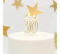Age 30 Milestone Birthday Cake Candle