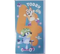 Age 4 BLUEY Birthday card