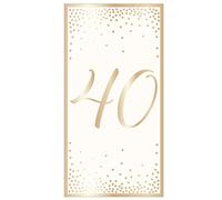 Age 40 Money Gift Wallet - Money, Gift Cards, VOUCHERS - Blank Space for Personal Message One Size DBV-A40-MW