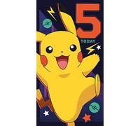 Age 5 Birthday Card, Pokemon Age 5 Birthday Card, Birthday Card for Age 5 Pokemon, 5th Birthday Card